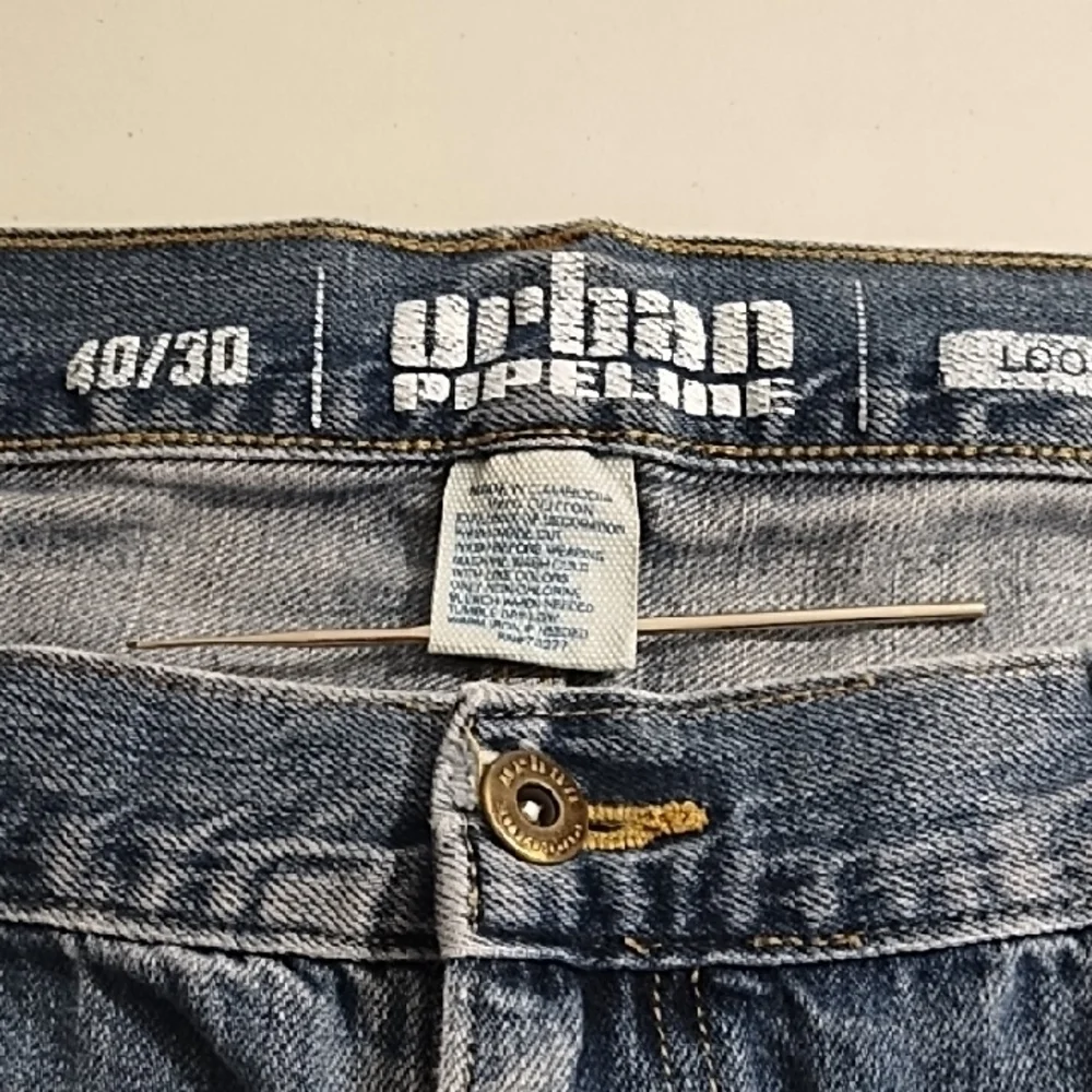 Urban Pipeline Blue Relaxed Jeans Medium Wash 40X30